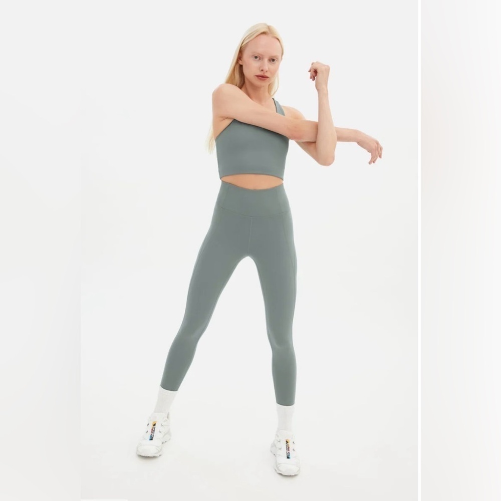 ❤️Girlfriend Collective Misty Sage Compressive High-Rise Legging size S $88 USD